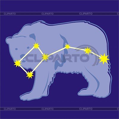 Созвездие малая Медведица рисунок