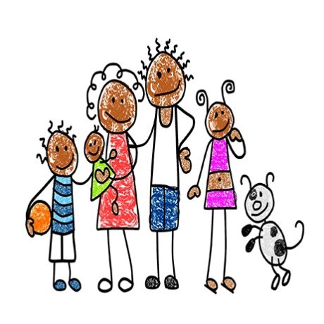 Семья рисунок прикольный