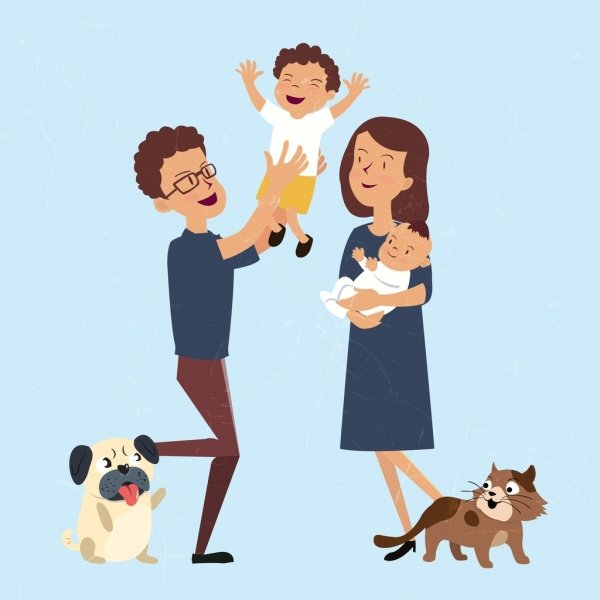 Семья смешные рисунки