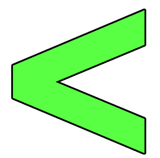 Знак больше