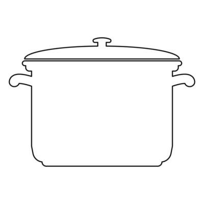 Контур кастрюли для детей