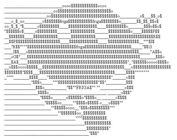 Рисунки из символов