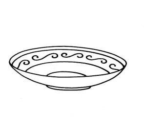 Тарелка раскраска