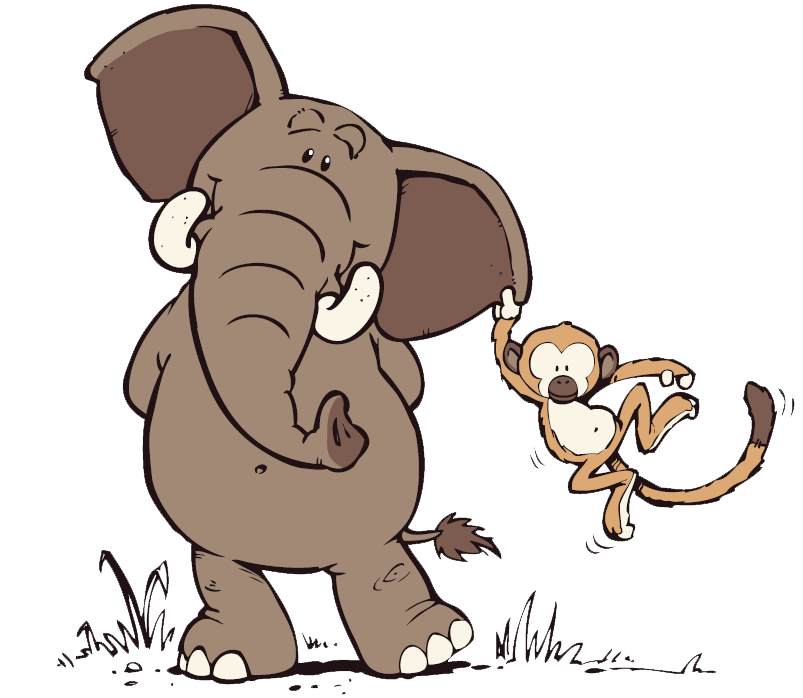 Слон и солод. Слоник рисунок. Слон и обезьяна. Слоники мультяшные. Слоненок иллюстрация.