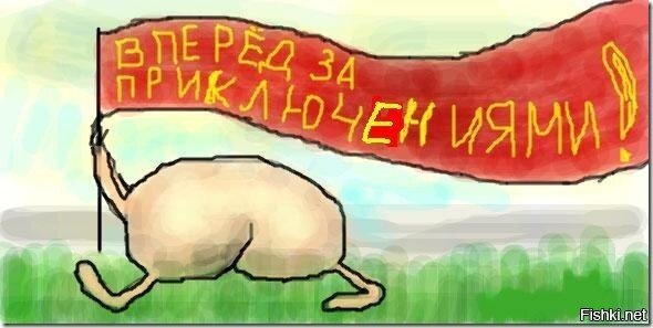 Навстречу приключениям карикатура