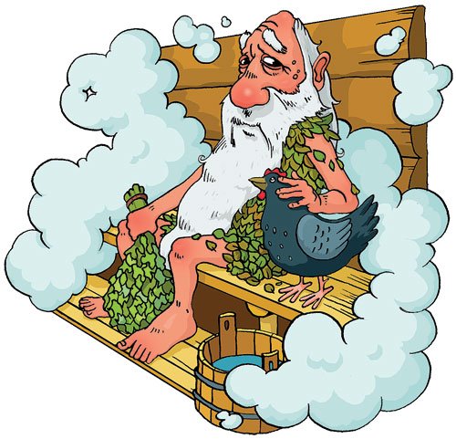 Баня иллюстрация