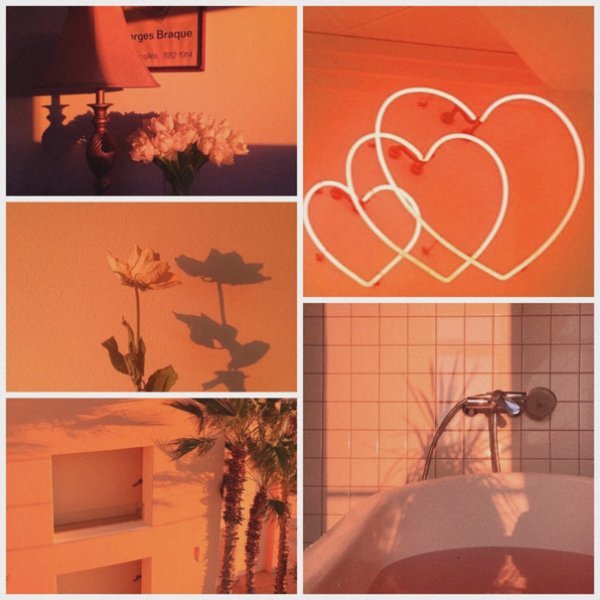 Оранжевая Эстетика коллажи