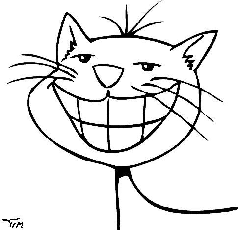 Котик улыбается