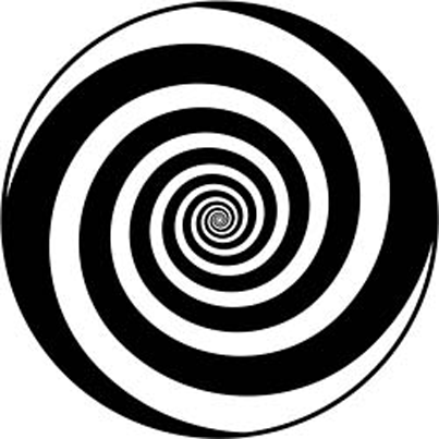 Черно белая спираль