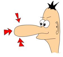 Длинный нос рисования для детей