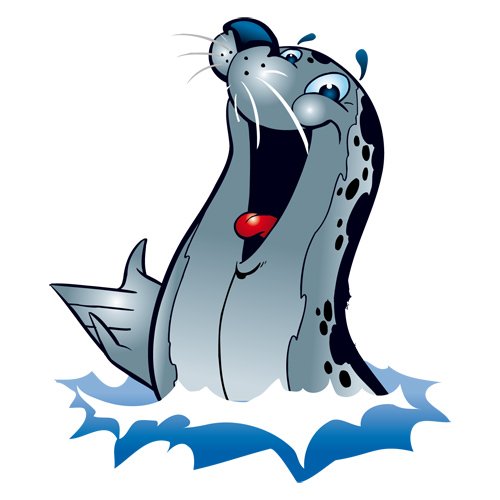 Морской котик мультяшный