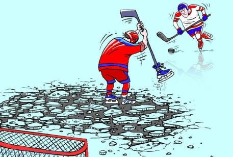 Хоккейный тренер карикатура