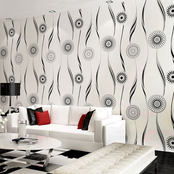 Обои настенные черно белые