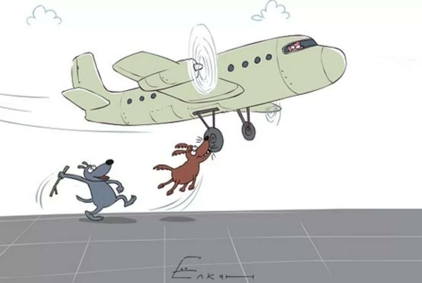 смешные картинки про самолеты