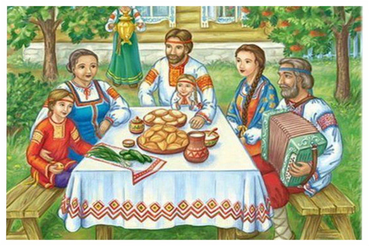 Рисунок на тему народные праздники и обряды
