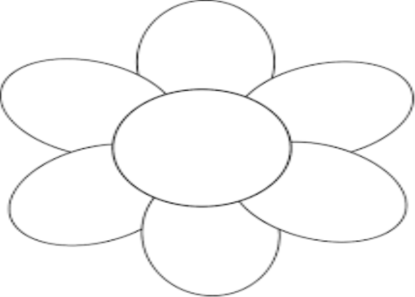 Ромашка 6 лепестков