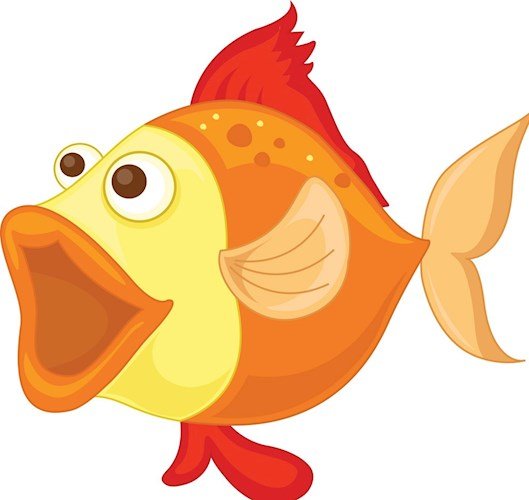 Рыбка с открытым ртом