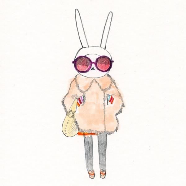 Модный Зайка рисунок