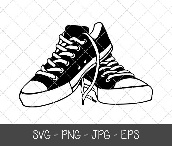 Кеды трафарет