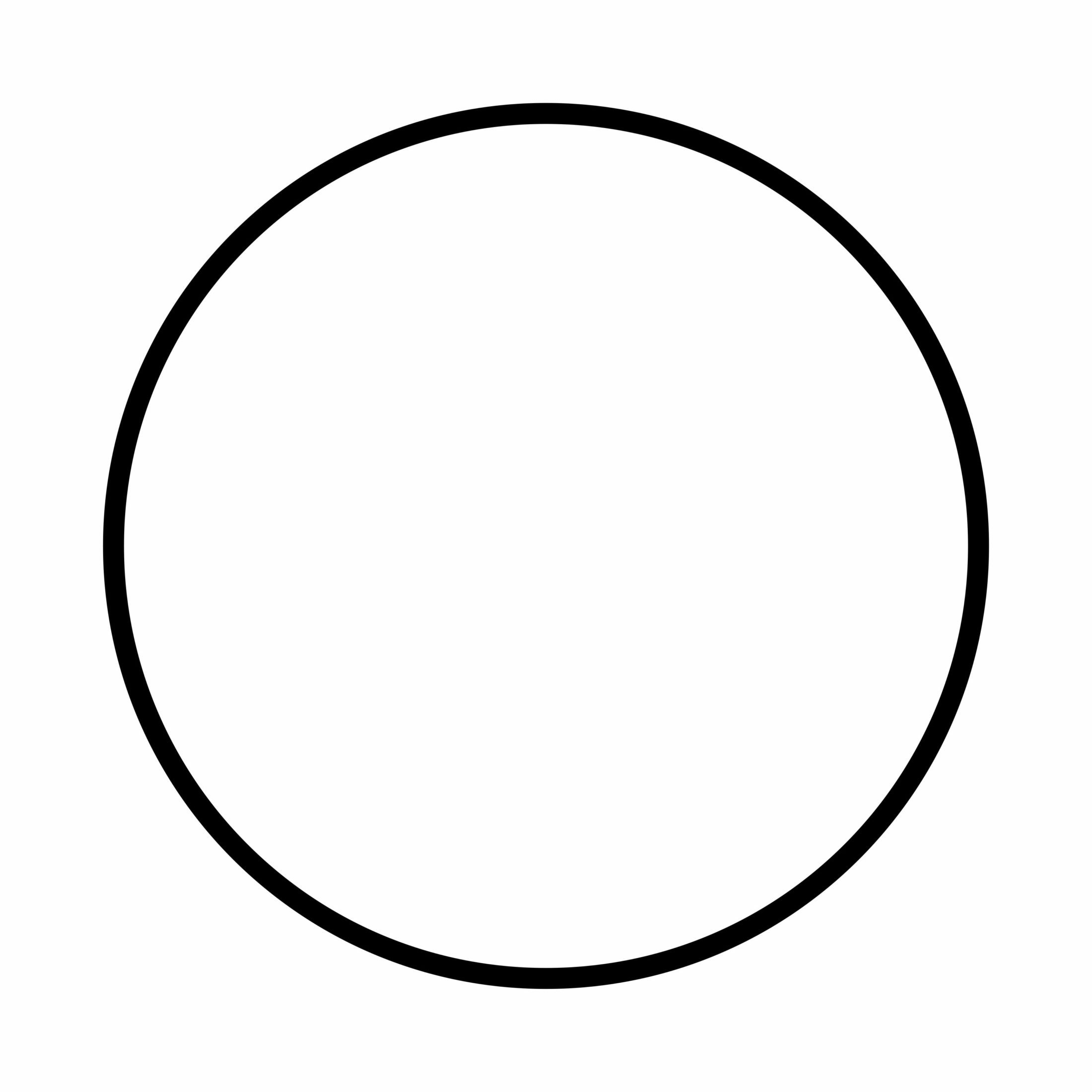 Рисунок круга контур