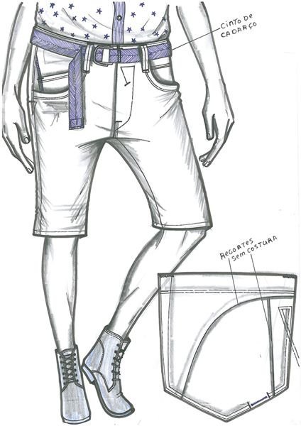 Technical drawing женские шорты