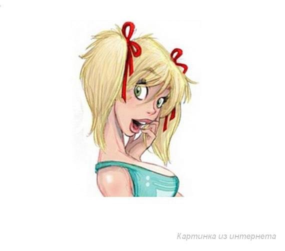 Смешные мультяшные блондинки