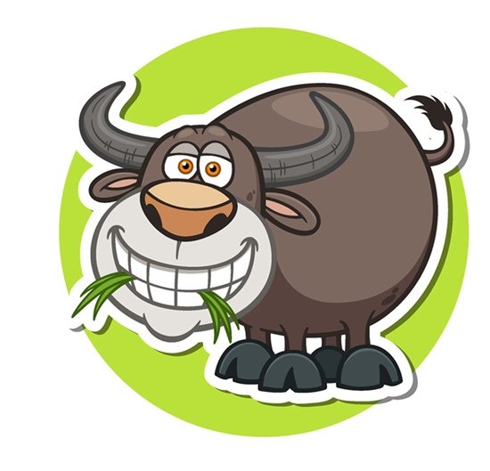 Стикер бычок