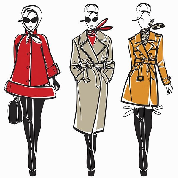 Пальто а силуэта