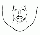 Щеки раскраска для детей