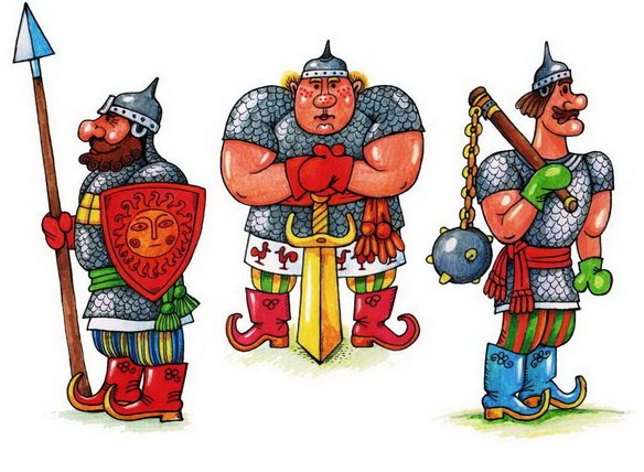 Богатыри картинки для детей