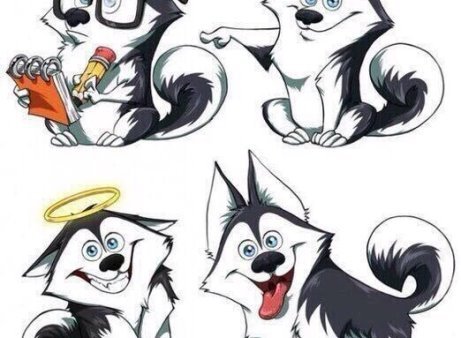 Смешные рисунки хаски