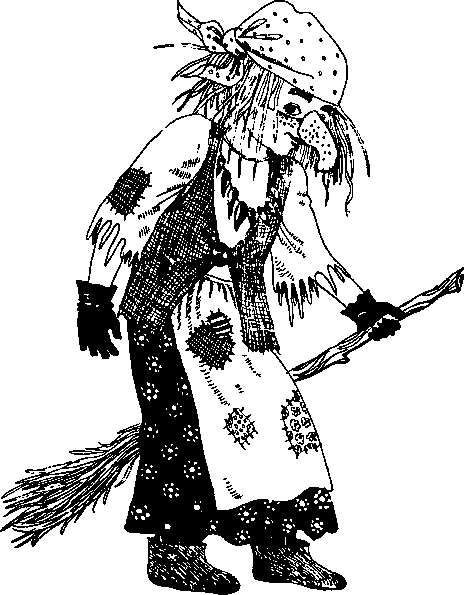 Костюм бабы яги рисунок