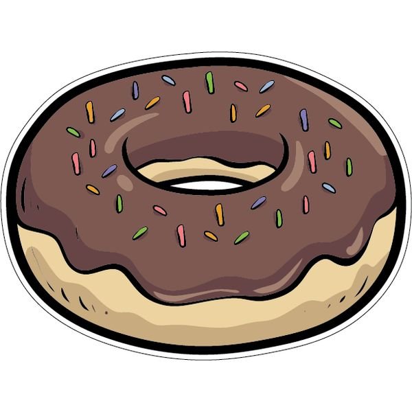 Стикеры наклейки пончики