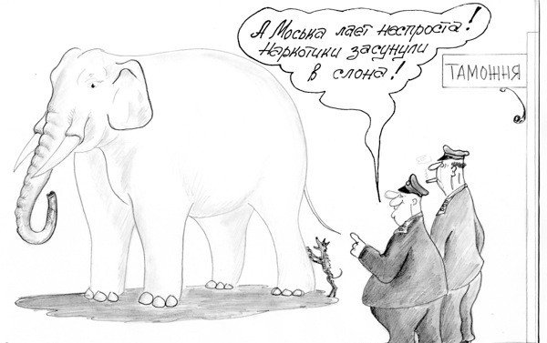 Слон карикатура