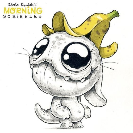 Милые монстрики для срисовки