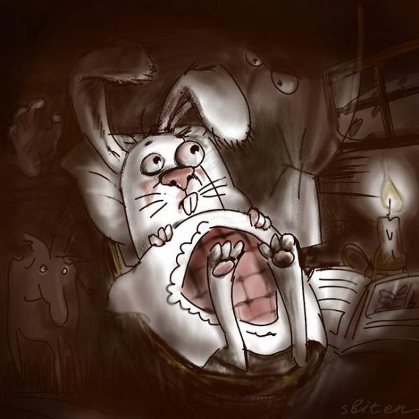 Спокойной ночи страшные с приколами