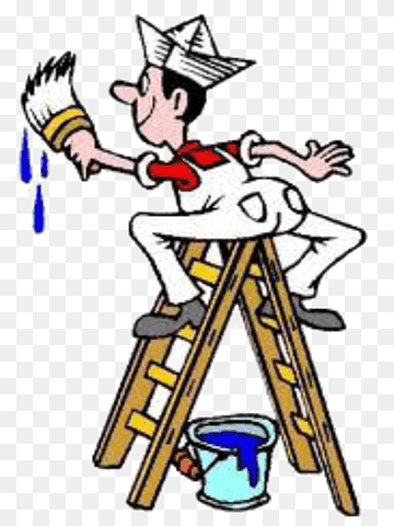 Смешной маляр