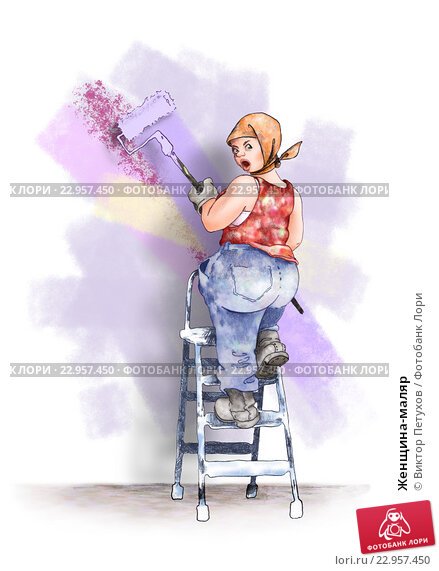 Маляр карикатура