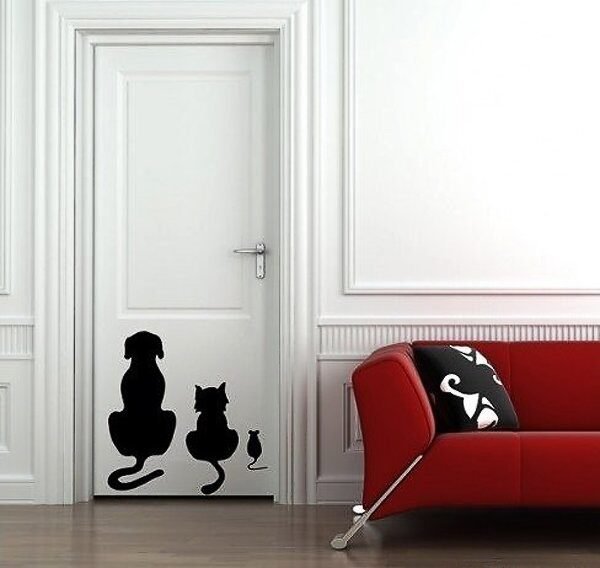 Наклейки на дверь входную