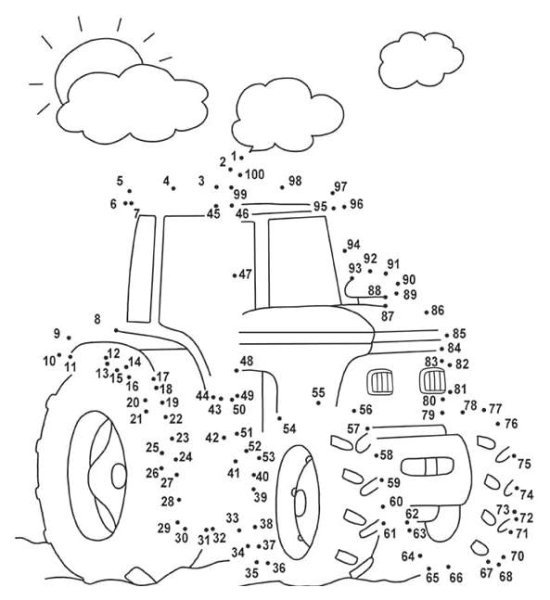 Рисунок соединение по точкам