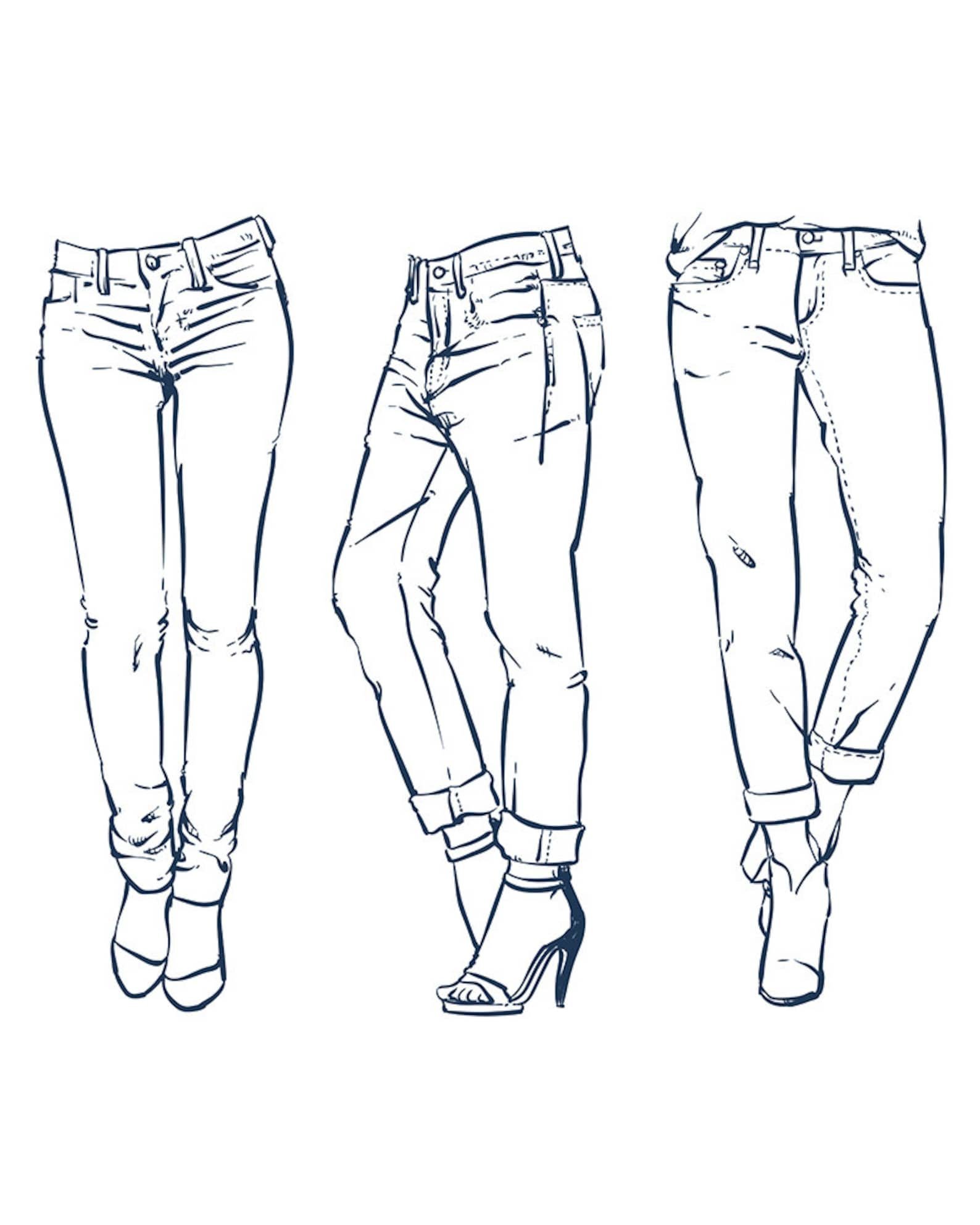 Рисунки на джинсах