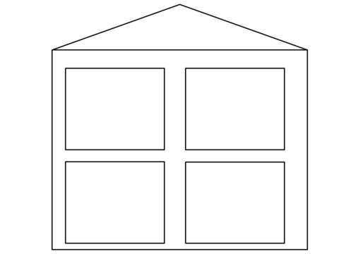 Дом мечты черно белый