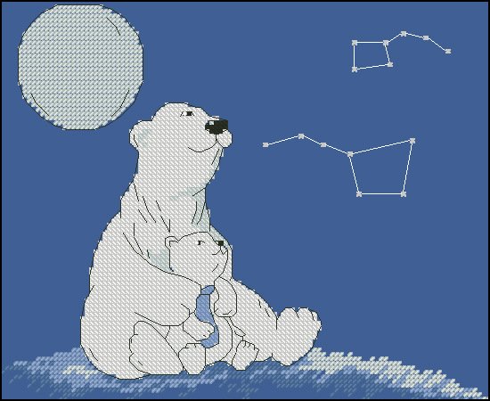 Вышивка Полярная ночь Панна