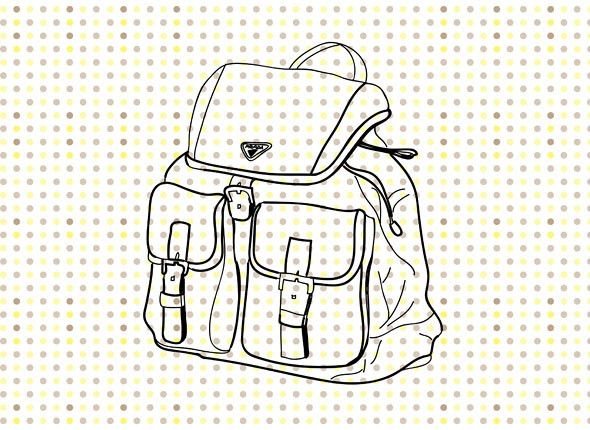 Эскиз рюкзак для девочек