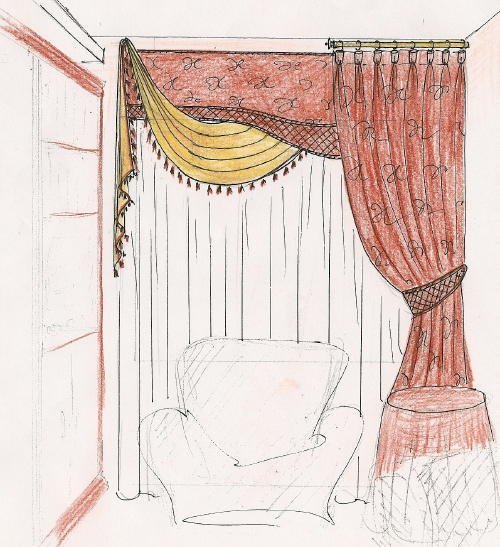Набросок штор