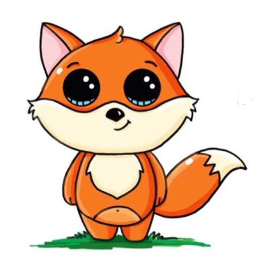 Лисички животные милые мультяшки