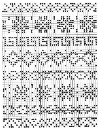 Мелкие жаккардовые узоры