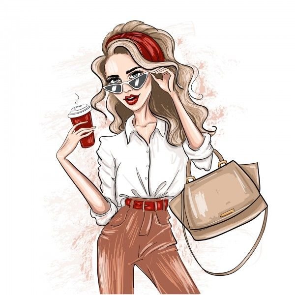 Модные иллюстрации сумка