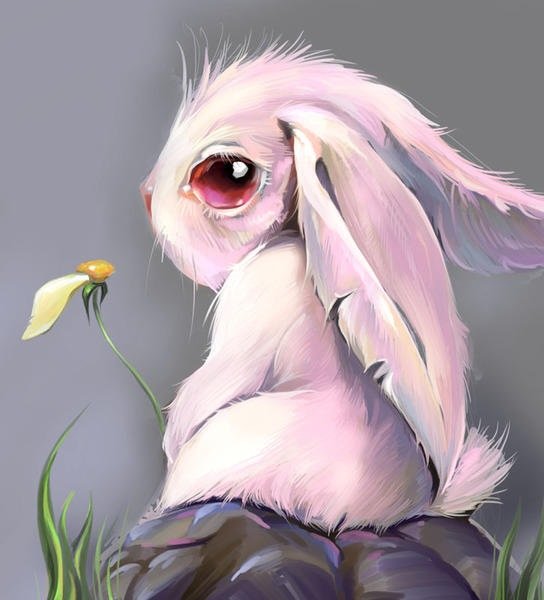 Грустный кролик