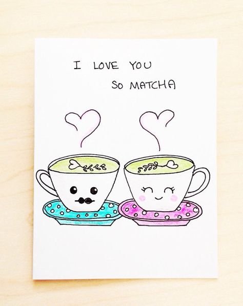 Милые открытки парню нарисовать